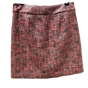 Kate Spade skirt Glitter Tweed pink gray 4